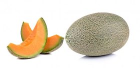 在白色背景上的瓜