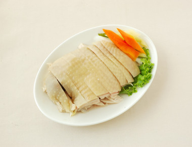 蔥油煮的雞照片