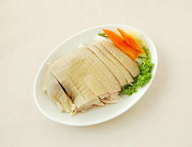 葱油煮的鸡照片