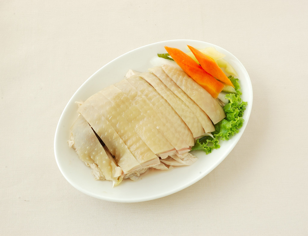 葱油煮的鸡照片