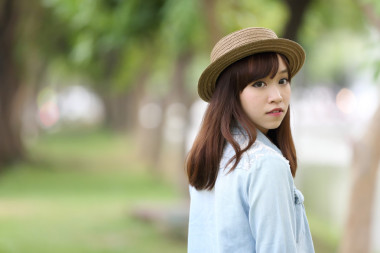 自然的亞洲女孩圖片