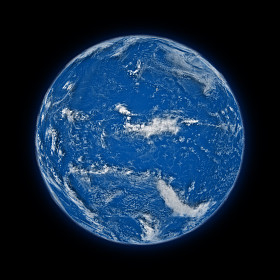 在行星地球上太平洋