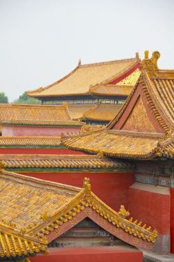 传统的屋顶在北京的紫禁城图片
