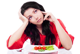 保持饮食的女人