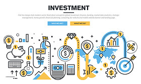 全球投资的平线设计概念