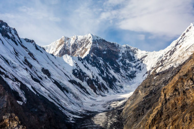 鳥瞰中亞山脈景