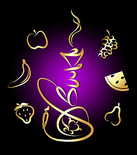 不同口味的水烟图片