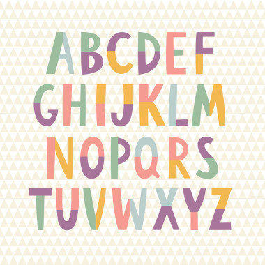 可愛(ài)的時(shí)尚字母