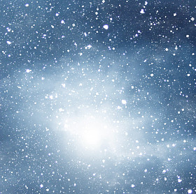 蓝色背景戏剧性的黑暗天空背景上的落雪