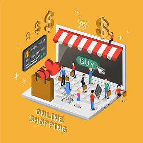 网上购物概念