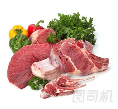 原料肉與蔬菜照片