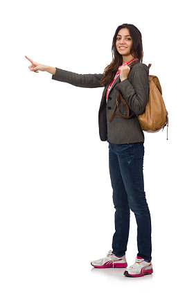 被白人隔离的年轻学生