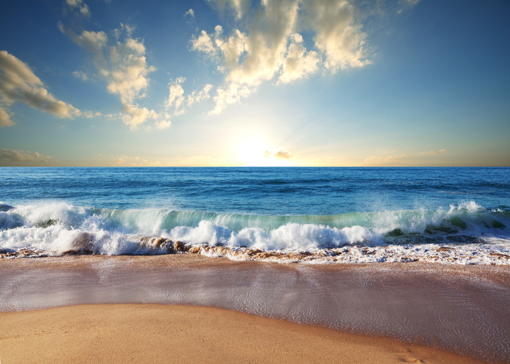 海上日落 海上日落