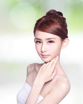构成的美丽女人