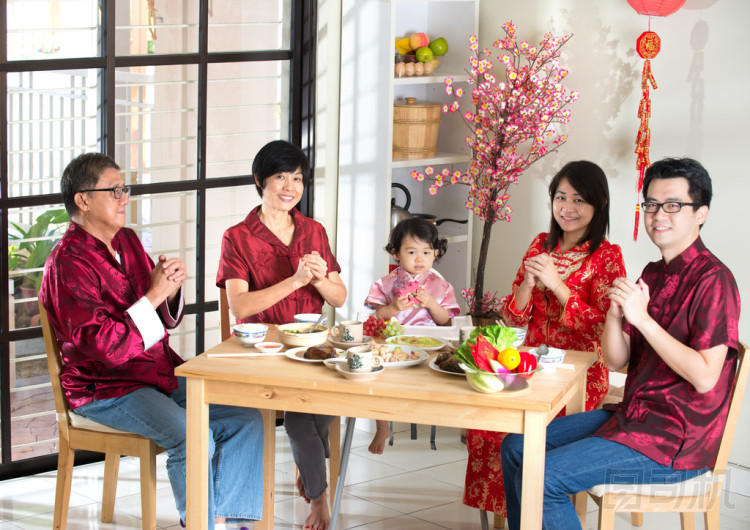 中國(guó)農(nóng)歷新年晚宴-家庭照片
