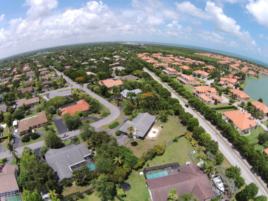 迈阿密的家园鸟瞰图