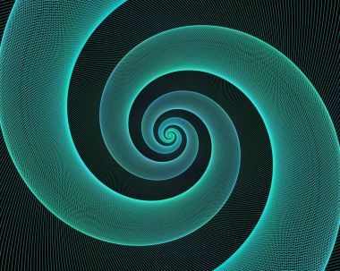 青色的螺旋设计背景