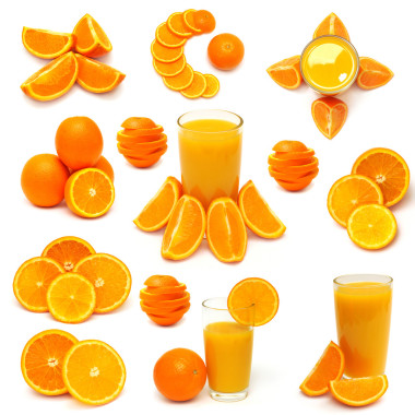 臍橙果實的集合