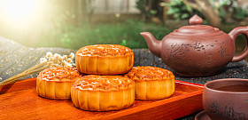 中国的中秋节月饼照片