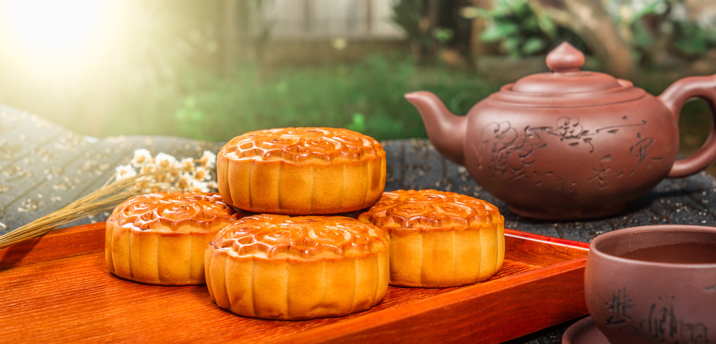 中国的中秋节月饼照片