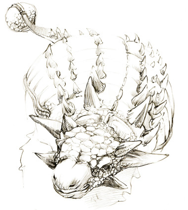 恐龍?？铸埨L圖鉛筆素描圖片