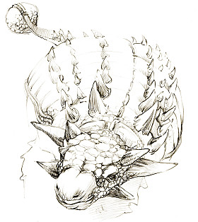 恐龙。恐龙绘图铅笔素描图片