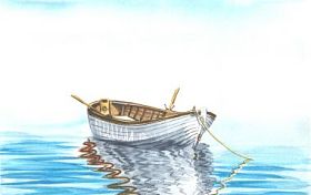 船海砂水彩照片
