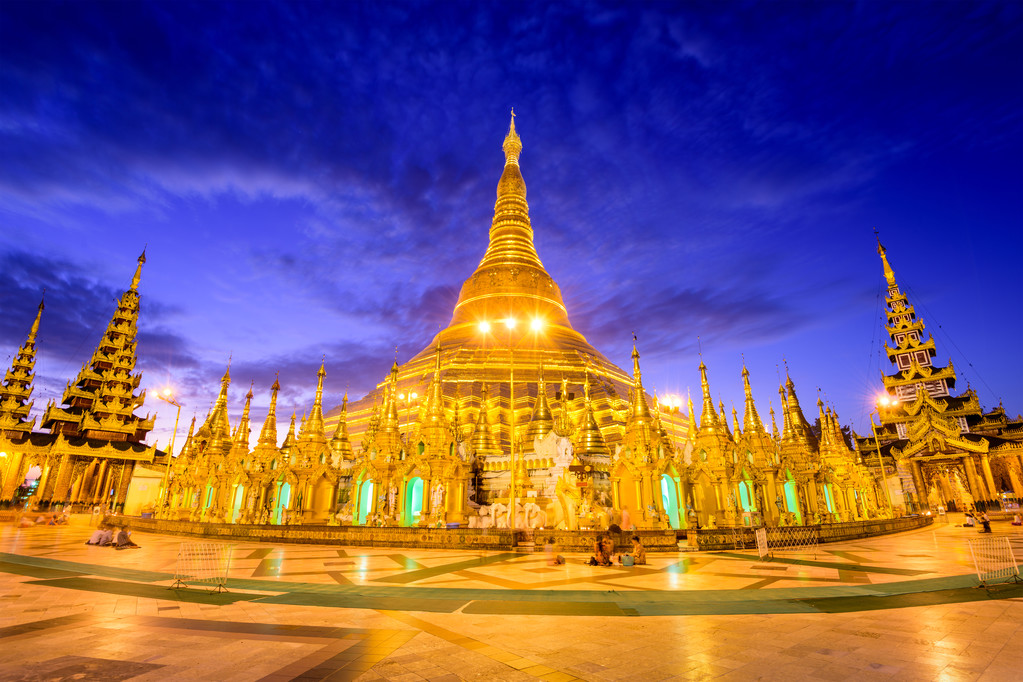 在缅甸的仰光大金寺图片 在缅甸的仰光大金寺图片