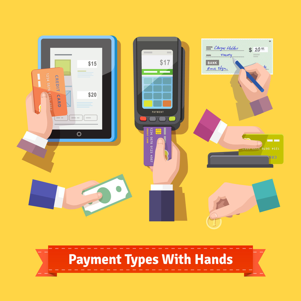 平面图标集的付款类型.图片 平面图标集的付款类型.图片