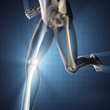 人體骨骼放射掃描圖像