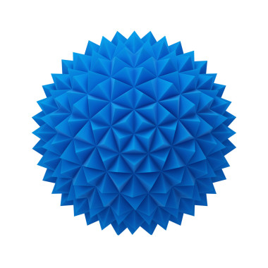 用三角面片的抽象領域。白色背景上孤立