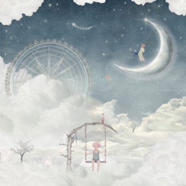 夢境中，夜圖照片