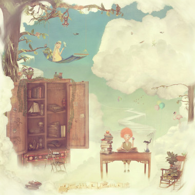 在天空中的国家图片