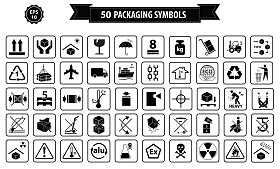 包装符号集图片