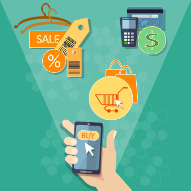 移動存儲市場營銷的在線購物