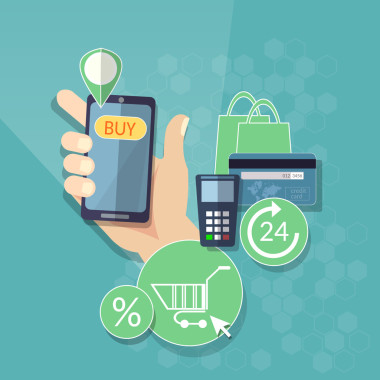 在線購物電子商務(wù)概念