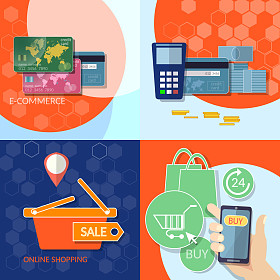 互联网购物信用卡图片