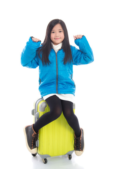 有吸引力的美麗亞洲女孩快樂準(zhǔn)備去度假