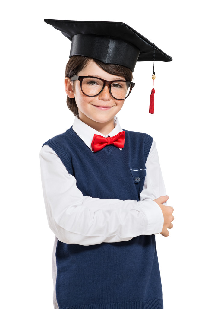 小男孩即将毕业的学生 小男孩即将毕业的学生