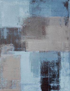 蓝色和灰色抽象艺术绘画照片