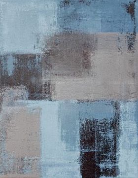 蓝色和灰色抽象艺术绘画照片