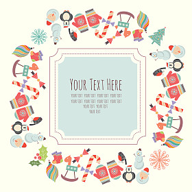圣诞框架的文本