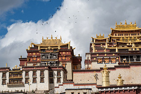 松赞林-香格里拉，云南，中国的西藏寺庙