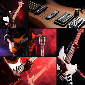 摇滚演唱会拼贴画图片