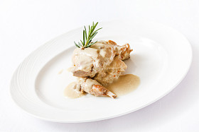 美味兔肉同大麦图片