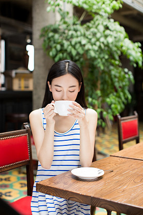 Would you like a cup of coffee? The picture