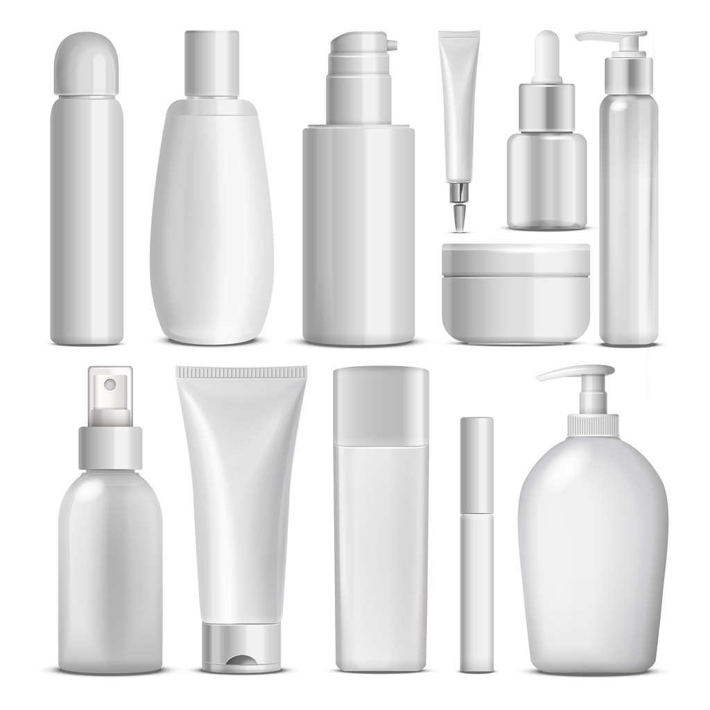 空白的化妆品包集合 空白的化妆品包集合