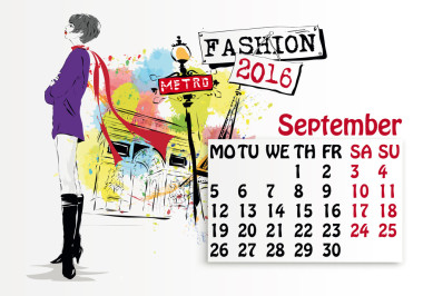 時尚女孩的日歷