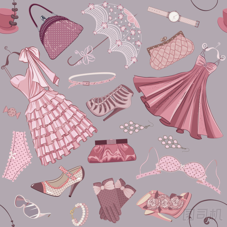 背景婦女的服裝圖片