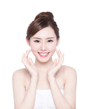美丽的女人笑